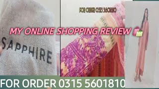 MY ONLINE SHOPPING REVIEW FROM SHAPPIRE BRAND [upl. by Aryk227]