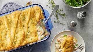 Chicken Pot Pie Casserole Recipe  Pillsbury [upl. by Jyoti643]