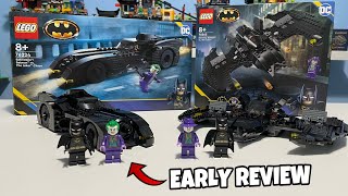 LEGO Batman Batmobile AND Batwing EARLY Review  2023 LEGO DC Sets Review [upl. by Ahsinyt]