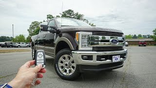 2018 Ford F250 Super Duty King Ranch Start Up Walkaround Test Drive and Review [upl. by Hanser]