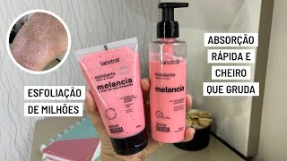 RESENHA ESFOLIANTE E HIDRATANTE MELANCIA  ÓLEO DE ROSA MOSQUETA LABOTRAT  A MAIS DOCINHA [upl. by Artsa]