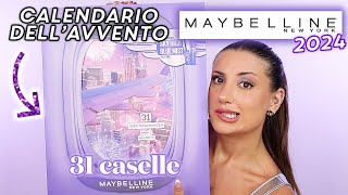 CALENDARIO DELLAVVENTO MAYBELLINE 2024 31 caselle 🎁 [upl. by Ainorev]