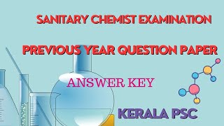 SANITARY CHEMIST EXPECTED QUESTIONS AND ANSWERS  MCQs amp PYQs sanitarychemist chemistrymcqs [upl. by Adebayo]