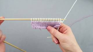 How to knit Stocking Stitch stripes [upl. by Junie]