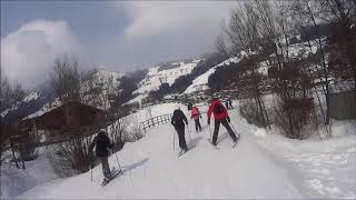 Skiën vanaf CampingWelt naar dalstation Brixen im Thale [upl. by Bathelda]