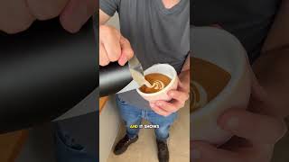 Oat Milk Latte Art Tutorial Subscribe for daily tutorials [upl. by Kcirdet]