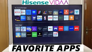 Hisense VIDAA Smart TV How To Add Apps To Favorites [upl. by Arlan]