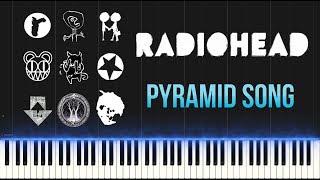 Radiohead  Pyramid Song Piano Tutorial Synthesia [upl. by Nnaegroeg174]