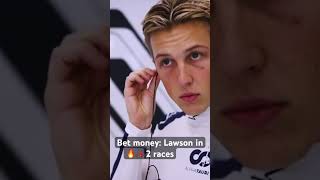 F1 🔥🔥Liam Lawson announced in 2 races thoughts formula1 redbull redbullracing f1 liamlawson [upl. by Brazee]