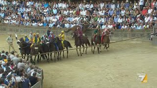 🐎 Palio di Siena 16 Agosto 2023 Oca  diretta La7 📺 Telecronaca Pierluigi Pardo 🎙️ [upl. by Laitselec]