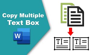 How to copy multiple text boxes in word [upl. by Morel]