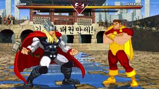 THOR VS HYPERION  MARVEL VS CAPCOM  INSANELY EPIC MUGEN BATTLE 🧨🧨🧨🔥🔥🔥 [upl. by Erbua141]