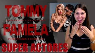 REACCIONANDO a Peso Pluma y Kenia Os  TOMMY amp PAMELA Video Oficial  Tommy y Pamela Mexicanos 🤩 [upl. by Nuhs]