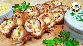 CHICKEN CORDON BLEU WITH 2 SPECIAL SAUCES [upl. by Latsyrhc28]