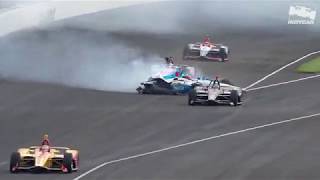 Raw Video Felix Rosenqvist crashes during 2019 Indy 500 practice [upl. by Stinky]