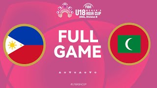 Philippines v Maldives  Full Basketball Game  FIBA U18 Womens Asia Cup 2024  Div B  Group Phase [upl. by Eilata]