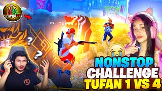 Nonstop Gaming 😱 Challenge Tufan ff 🥵 For 1 vs 4 On LiveGarena Free Fire 🔥 [upl. by Yrekcaz575]