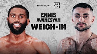 JARON BOOTS ENNIS VS DAVID AVANESYAN WEIGH IN LIVESTREAM [upl. by Alek472]