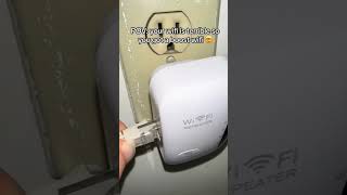 Boost Your WiFi Signal with THIS Wireless N WiFi Repeater shorts viralvideo gaming [upl. by Ardnazil]