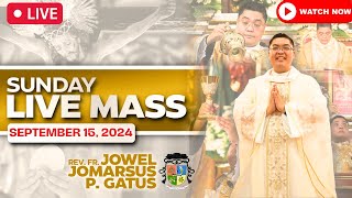 SUNDAY FILIPINO LIVE MASS TODAY ONLINE II SEPTEMBER 15 2024 II FR JOWEL JOMARSUS GATUS [upl. by Runkel]