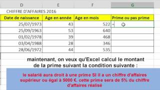 EXCEL  REVISION SUR LES CALCULS SIMPLES  CALCULS DE DATES  FONCTIONS CONDITIONNELLES [upl. by Aiclid]