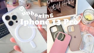 UNBOXING IPHONE 13 PRO silver 128 gb💌accessories  camera test [upl. by Faden]