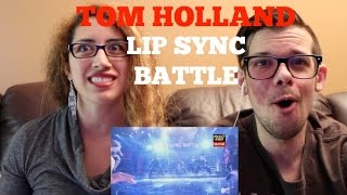 Lip Sync Battle  Tom Holland  Umbrella CUT REACTION [upl. by Oiratno169]