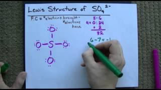 Lewis Structure of SO42 Sulfate CORRECT [upl. by Justinian]