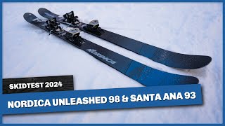 Skidtest Nordica Unleashed 98Santa Ana 93 2024 [upl. by Agn]