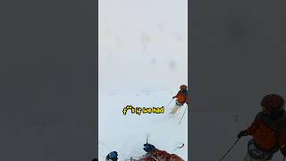 When the vis turns to sht 😅 skiing japan mountains snow powderskiing snowboarding winter [upl. by Asilrahc]