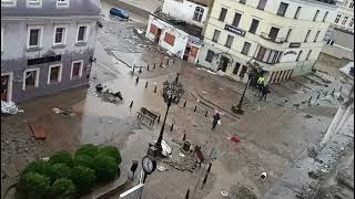 Flood in the Polish town of Klodzko [upl. by Nataline207]