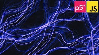 p5js Coding Tutorial  Flow Fields Perlin Noise [upl. by Quiteris227]