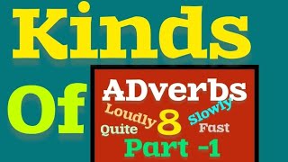 8 Kinds of Adverbs Part  1 with Activity english grammar class 7 shubiscorner9075 [upl. by Veronika]