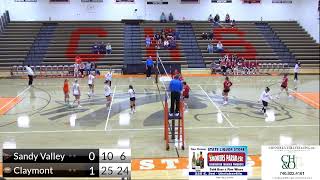 2024 JV Volleyball Claymont vs Sandy Valley [upl. by Savitt]