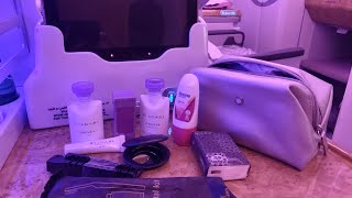 Business class Amenity kits on Emirates [upl. by Ettezzil102]