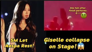 Giselle Aespa fainted while performing in Japan giselle aespa [upl. by Ahcas755]