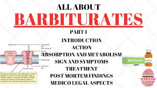 Barbiturates  Introduction  Action of barbiturates  Absorption and metabolism  Sign and symptoms [upl. by Aicre]