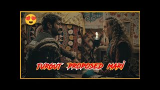 Turgut bey proposed Mari Kurulus osman Turgut Mari Wedding Turgut X Mari love Maria Editz720p [upl. by Lesiram]