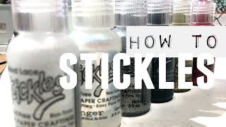 How to Stickles 5 ways to use stickles [upl. by Shuman944]