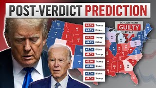 Trump CONVICTED Polls Show Little Effect on 2024 Battleground Map [upl. by Tips]