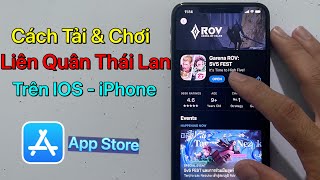 Cách tải Liên Quân Thái Lan RoV trên iOS  iPhone  Mới Nhất 2023 [upl. by Eleen210]