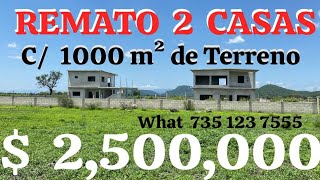 2500000 REMATO 2 CASAS EN MORELOS OPORTUNIDAD [upl. by Ubana937]