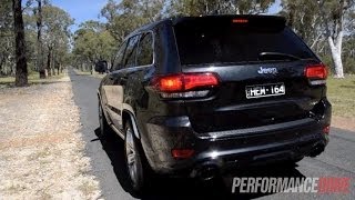 2014 Jeep Grand Cherokee SRT engine sound and 0100kmh [upl. by Einahpts]