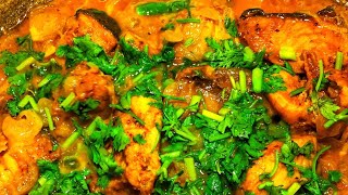 Big Pieces Of Pangasius Fish Curry Recipe [upl. by Babbette]