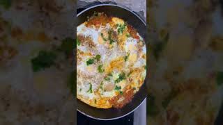 Easy Shakshuka Recipe  Poached Egg In Tomato Sauce  Poached Egg Curry shorts shakshuka [upl. by Fang461]