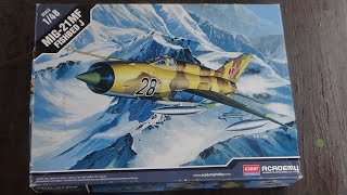 Inbox Review of the 148 Scale MiG 21 Fishbed J from Academy V20 [upl. by Ynetsed955]