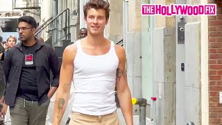 Shawn Mendes Appreciates Space In His Wife Beater While Hitting The Streets Solo In New York NY [upl. by Nonregla]