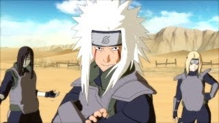 Naruto Ultimate Ninja Storm 3 Legendary Sannin Jiraiya vs Hanzo Road to Ninja DLC [upl. by Elleb]