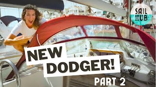 Make a professional sailing boat DODGER  SPRAYHOOD  PART 2 Marine canvas Tips amp Hacks [upl. by Neelram]