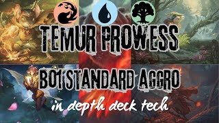 Temur Aggro Bo1 Mythic Ranked Standard Deck In Depth Deck Tech Magic The Gathering Arena [upl. by Michaelina]